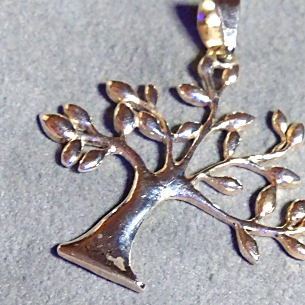 TREE OF LIFE *EXTRA LARGE* PENDANT ON AN 18 OR 16 IN STERLING CHAIN. *YOU CHOOSE
